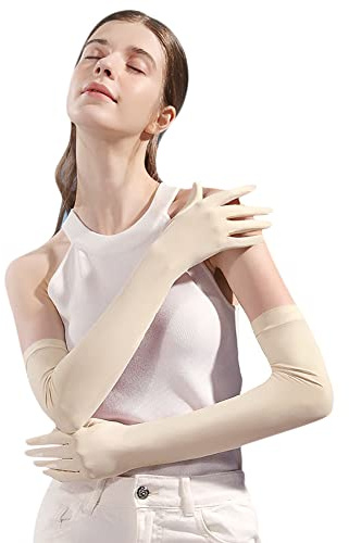 ITODA Sun Protection Driving Gloves Touchscreen Arm Sun Block Gloves Long Anti-UV Gloves for Cycling Fishing Climbing Gardening Hiking