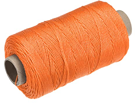 sourcing map Torcida Albañil Línea Nylon Cordel Cuerda Cordón Naranja 100M/109 Yardas 1mm Diámetro para Redes, Paisajismo, Hogar Mejora, Bricolaje Proyecto, Artesanía, Albañilería