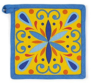 Excelsa Puebla Presina da Cucina, Cm. 20 x 20, Fodera 100% Cotone, Imbottitura in Poliestere