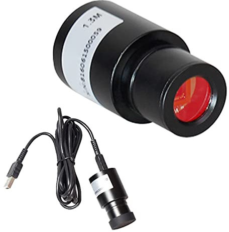 Labb mikroskop tillbehör mikroskop okular CMOS 1,3 MP 2 MP 3 MP 5 MP USB universellt digitalt okular mikroskop kamera elektronisk okular monteringsstorlek 23,2 mm, 50 x elektronmultipla (2MP)