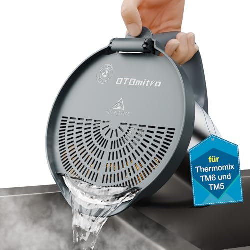 OTOmitra Colador para Thermomix TM6 TM5, sin BPA, ayuda para verter accesorios Thermomix, accesorio apto para lavavajillas, colador de cocina, colador, colador para verdura y fruta