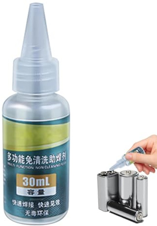 Flux pour acier inoxydable, pâte de flux de soudure liquide sans danger 30 ml, pâte de soudure à séchage rapide pour tôle galvanisée et nickelée