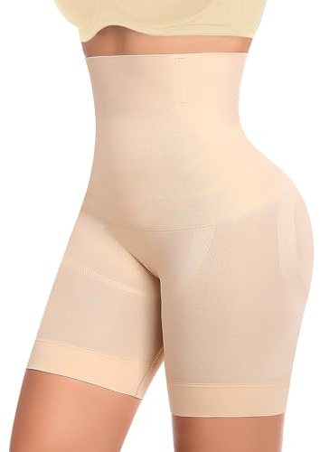 YARRCO Culotte Gainante Femme Ventre Plat Invisible Taille Haute Short Gainant Panty Gainant Shorty Gaine Amincissante Culottes Sculptantes sans Couture