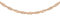 CARISSIMA Women's 9 ct Rose Gold 2.3 mm Twist Curb Chain 46 cm/18 Inch