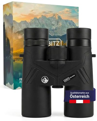 ZIRBITZ® HD Fernglas 10x42 leistungsstark & IPX7-wasserdicht - Outdoorfernglas stufenlos einstellbar für Wandern, Reise, Jagd & Vogelbeobachtung - Robuster Feldstecher für Erwachsene & Jugendliche