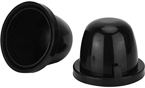 KIMISS Scheinwerfer-Dichtungsabdeckung, 2-tlg. 85 mm schwarzer Gummi Auto-LED-Scheinwerfer-Staubschutzabdeckung Gehäuse-Dichtungskappe Wasserdicht