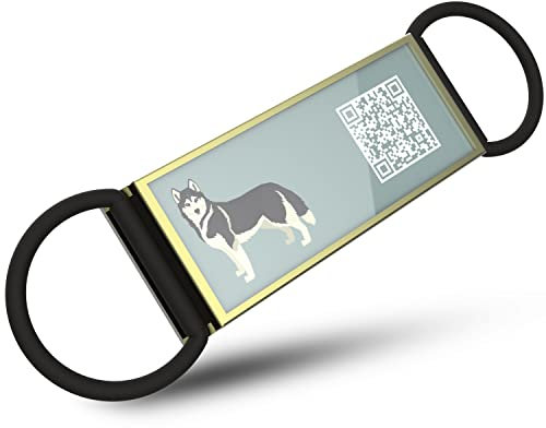 DISONTAG QR Code Silent Hundemarke ID 18 Hunderassen Personalisierte Soziale Online Seite-Kostenlos Online Haustier Profil-Modifizierbar-Kontrolle der Privatsphäre-Keine APP Erforderlich