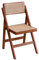 D2FASHION Camping Chair Ultralight Foldable Campingstuhl Garden Dining Chairs Wiener Geflecht Rattan Klappstuhl, Balkonstühle 150 Kg Belastbarkeit, Rahmenkonstruktion Aus Massivholz, Dark Brown