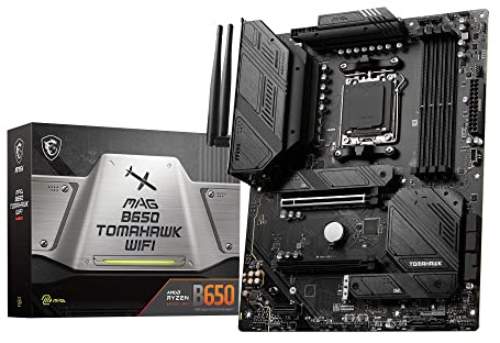 MSI Carte mère MAG B650 Tomahawk WiFi AMD Ryzen 7000 Series (AM5) avec chipset B650 ATX MB5907