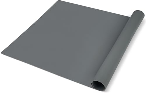 Tekenewbse Silikonmatte Groß 60 × 40 cm, Malunterlage für Kinder, Silikon Backunterlage, Teigmatte Backen, Silikonbackmatte Backofen Bastelmatte Backmatten Teigunterlage, Abwaschbar Ausrollmatte Teig