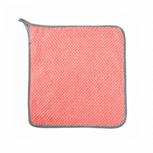 HSYTEK Schnelltrocknendes Handtuch, 2 Stück Premium Mikrofasertücher für Auto, Haushalt & Camping - 24x24 cm Wiederverwendbar, Hochabsorbierend, Superweich, (Rosa)