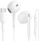 Écouteurs USB C pour iPhone 16 Écouteurs HiFi Stéréo Intra Auriculaires avec Micro et contrôle du Volume【Certifié MFi】 Écouteurs Filaire USB C pour iPhone 16/16Pro/15/15Pro Galaxy S24 S23 S22/iPad ect