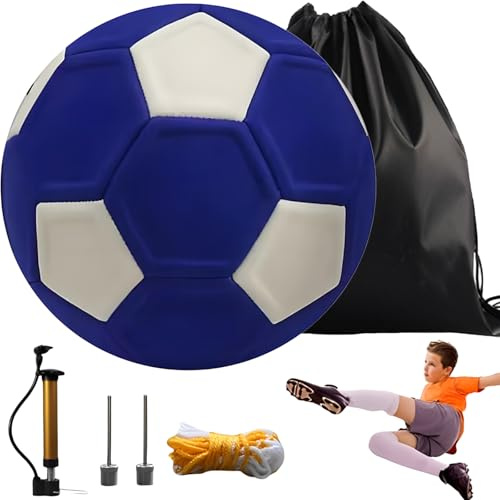 FYKZQWDS Curve Ball Set, Impression Magic Swerve Ball,Beatuiful Orange and White Pentagram Football, By Swerve Suitable for Sports Enthusiasts and Enhancing Physical Fitness (Style 2)
