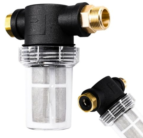 Sumsoctober Filtro per idropulitrice ad alta pressione, 3/4 pollici, filtro dell'acqua in linea per Karcher, protegge contro ruggine sabbia sedimenti, filtro per irrigazione giardino