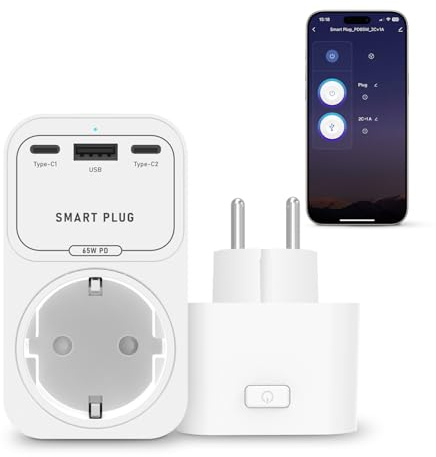 USB C Ladegerät 65W PD Netzteil 3-Port Charger Adapter PPS 45W Schnellladegerät kompatibel mit MacBook Pro/Air, iPad, iPhone 16/15/14, Galaxy S25 Ultra, Pixel, Steam Deck (Weiß)