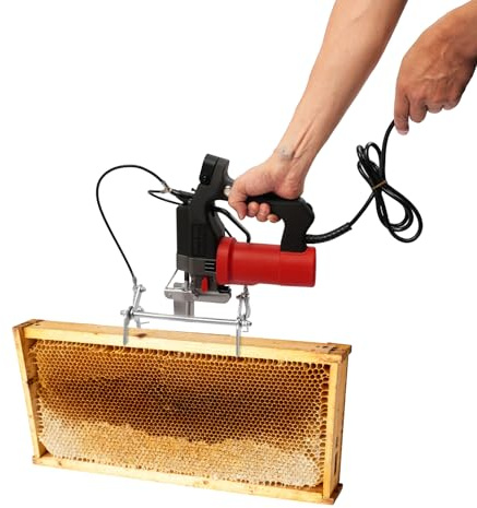BILPIKOGoo Electric Bee Shaker, 7-Speeds Adjustable Beehive Frame Shaking Machine Electric Beehive Frame Shaking Machine Bee Remover for Beekeepers Farm