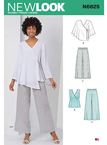 New Look Patrons et modèles de Couture, Papier, Blanc, Taille A, 38/50