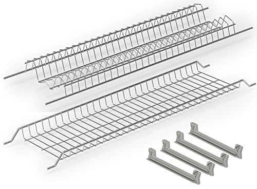 Kit Scolapiatti 86 cm acciaio inox da Incasso per Mobile Pensile cm. 90