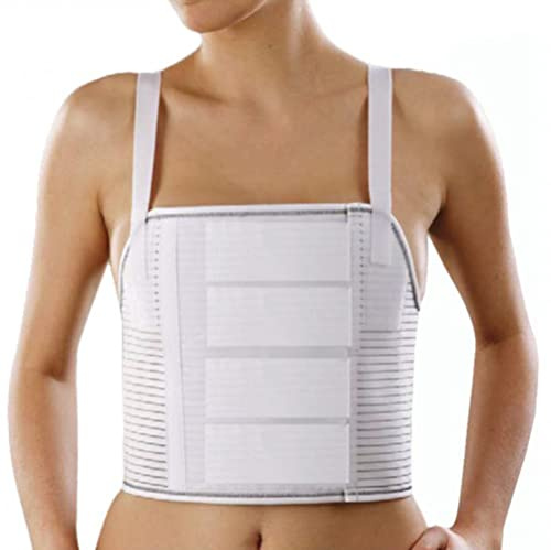 Orione Safte Fascia post operatoria Toracica con bretelle h 27 cm BIANCO Size M