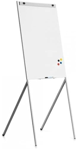 Rocada | Magnetic White Board | Chalkboard with Tripod Easel | Supports Universal Paper Pad | Magnetic Flipchart