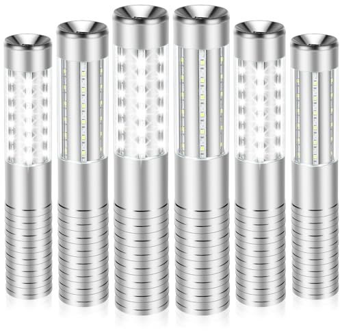 Czgor Bottle Service Light 6 Pack, Rechargeable LED Strobe Baton Lights, Reusable LED Champagne Bottle Handheld Lighting Topper for Bar Nightclub Concert Event Outdoor