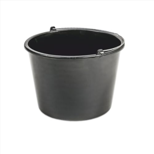 Baueimer 10L mit Skala Wassereimer Mörteleimer Kübel für Baustelle und Garten (1 Stück, 10 Liter)