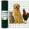 TECHZOCO Malla Metálica, Malla cuadrada de protección balcones, plastificado, Red plastificada, Malla de alambre plastificada, Cuadrada 19x19 mm, 300 gramos m2, 100 cm de alto x 1000 cm largo, Verde.
