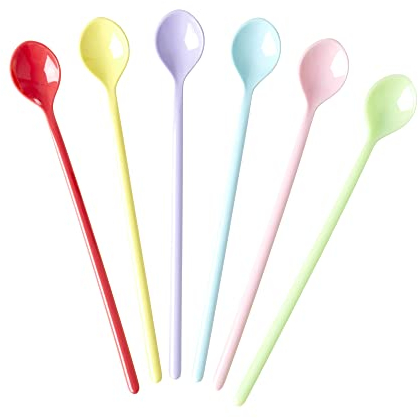 Melamin Latte-Löffel - Multi - 6er Pack