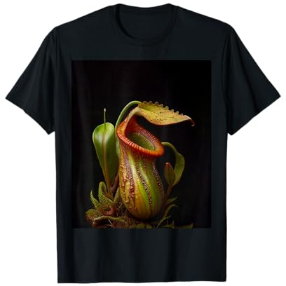 Nepenthes Pitcher Plant Graphic Bug Eating House Plant T-Shirt