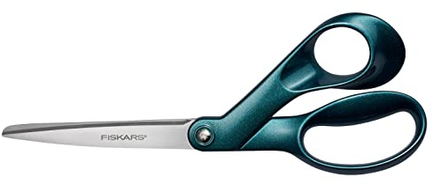 Fiskars Designer-Universalschere, Rechtshändig, Länge: 21 cm, Edelstahl-Klingen, Dark Harbour, Explore, 1066459