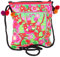 GURU SHOP Schultertasche, Hippie Tasche Chiang Mai, Bestickter Beutel - Grün, Unisex - Erwachsene, Baumwolle, 22x20x5 cm