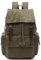 DORRISO Elegant Canvas Rucksack Herren Retro Tagesrucksack für 15.6 Zoll Laptop Große Kapazität Schulrucksack Reisen Lässig Camping Arbeit Wandern Leinwand Herren Backpack Grün