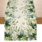 Avoik Eukalyptus Sommer Tischläufer Mode Grünes Blatt Tischläufer Küche Esstisch Dekoration Hochzeit Tisch Dekoration Drinnen Draußen Urlaub Party Dekor 33x180 cm