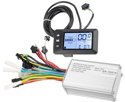 Kunray Ebike Controller 24V 36V 48V Mit LCD Bildschirm Intelligentes Panel E Scooter Controller 350W Elektrisch Roller Brushless Motor Controller 17 Ampere für Elektroroller Brushless Controller Kit