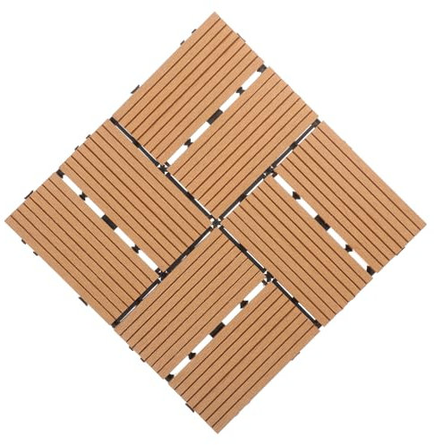 ANDRESLAD Piastrelle Ad Incastro Per Pavimenti Da Esterno Piastrelle Da Giardino Pavimenti in Legno E Plastica