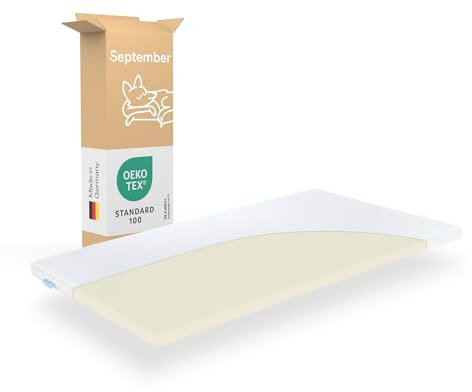 September Viscoschaum Topper 200 x 220 x 5 - RG50 Memory-Foam Weich - Made in Germany - Oeko-Tex - 60° Grad waschbar - 200x220