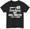 Men T Shirts Smoking Hot Grill Master BBQ King T Shirts for Men Classic Men's Sports T-Shirt, for Holiday, Running, Sport, M
