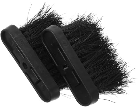 jojofuny 2 pièces Lot de Têtes de Balayette Cheminée Remplacement PP et Sisal Brosse Ergonomique pour Entretien Foyer Poêle et Barbecue Accessoire Nettoyage Pratique