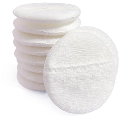 10 almohadillas desmaquillantes, almohadillas desmaquillantes lavables, almohadillas de algodón reutilizables, borlas de polvo estilo guante, cerdas de limpieza profunda para maquillaje,