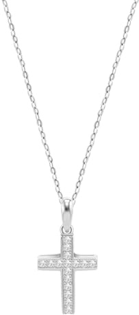 Collier Lotus Silver Croix argent et oxyde