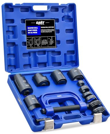 Orion Motor Tech 21 Pezzi Estrattore per Giunti Sferici Set per Rimozione Giunti Sferici Superiori e Inferiori con Tubi di Ricezione e Adattatori Pressa per Giunti Sferici per Auto 2WD 4WD SUV