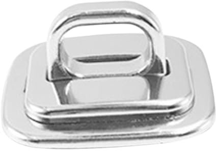 Homoyoyo 1 Set Laptop Anchor Plate Anti Theft Lock Slot Desk Mount Anchor for Cable Locks Security Plate for Cables Universal Fixed Base Silver Zinc Alloy