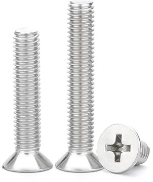 1/4-20 x 1-1/4'' (20 Pack) Flat Head Machine Screw, Phillips Drive, 304 Stainless Steel 18-8, Bright Finish, Fully Machine Thread