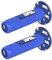 Manopole in Gomma per Moto,Manopole per manubrio moto,Manubrio Impugnature Antiscivolo,22mm/24mm Maniglia per moto Gel Per motocicli, Motocicli Fuoristrada, Biciclette (blu)
