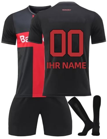 Fussball Trikot Kinder Set 24/25 Personalisiert drucken Eigenem Namen Nummer mit Shorts und Socken Football Training Erwachsene und Jungen Tshirts Sets