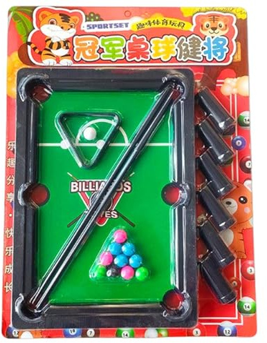 Tewzafiya Jouet de table de billard, jeu de piscine miniature,Jeu de sport de table portable - Piscine de table, jouet de billard de table pour bureau de bureau, usage domestique