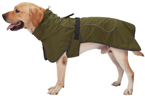 Hunde-Wintermantel, wasserdicht, reflektierend, warme Fleecejacke für Hunde