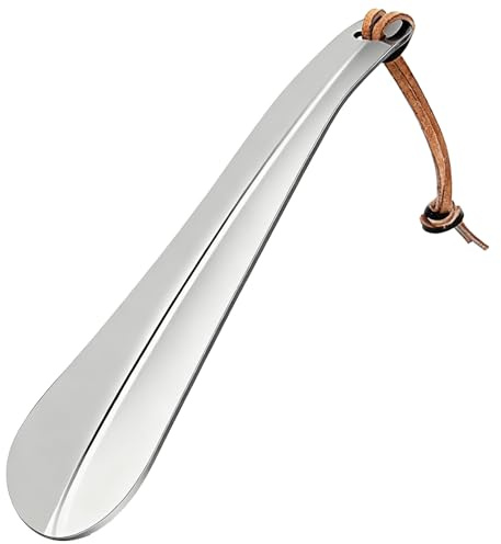 Ruvan Calzador De Acero Inoxidable 18cm, Calzador De Zapatos Largo, Calzador Pequeño, Calzador De Zapatos Corto Portátil, Un Gran Ayudante Para Calzarse