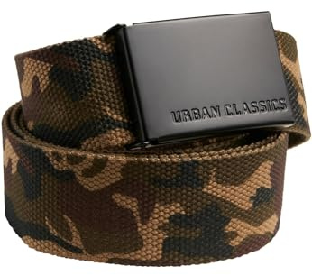 Urban Classics Gürtel Canvas Belt Unisex, woodcamo/blk, Einheitsgröße