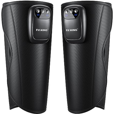 FIT KING Cordless Calf Massager, Rechargeable Leg Massagers for Pain and Circulation Portable Arm Massager Machine Muscle Relaxation Gifts for Gym Enthusiast Athlete